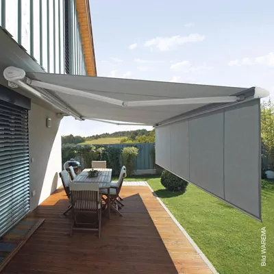 Markise als Sonnenschutz Weiße Terrassen-Markise