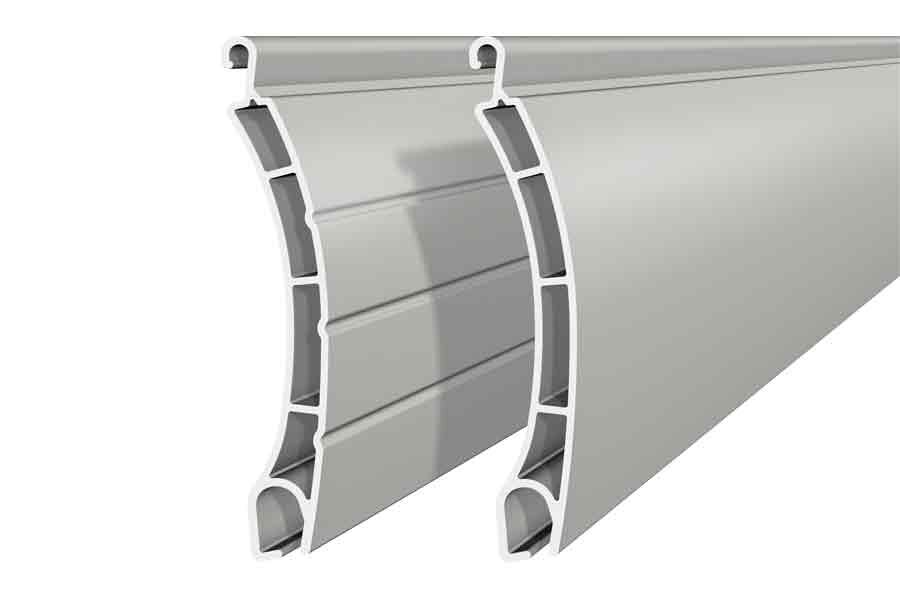 Modernes Einfamilienhaus mit Rollläden Rollladenlamelle Seitenansicht